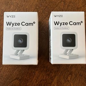 Set of 2 Wyze Cam v3 Indoor & Outdoor Security Cameras